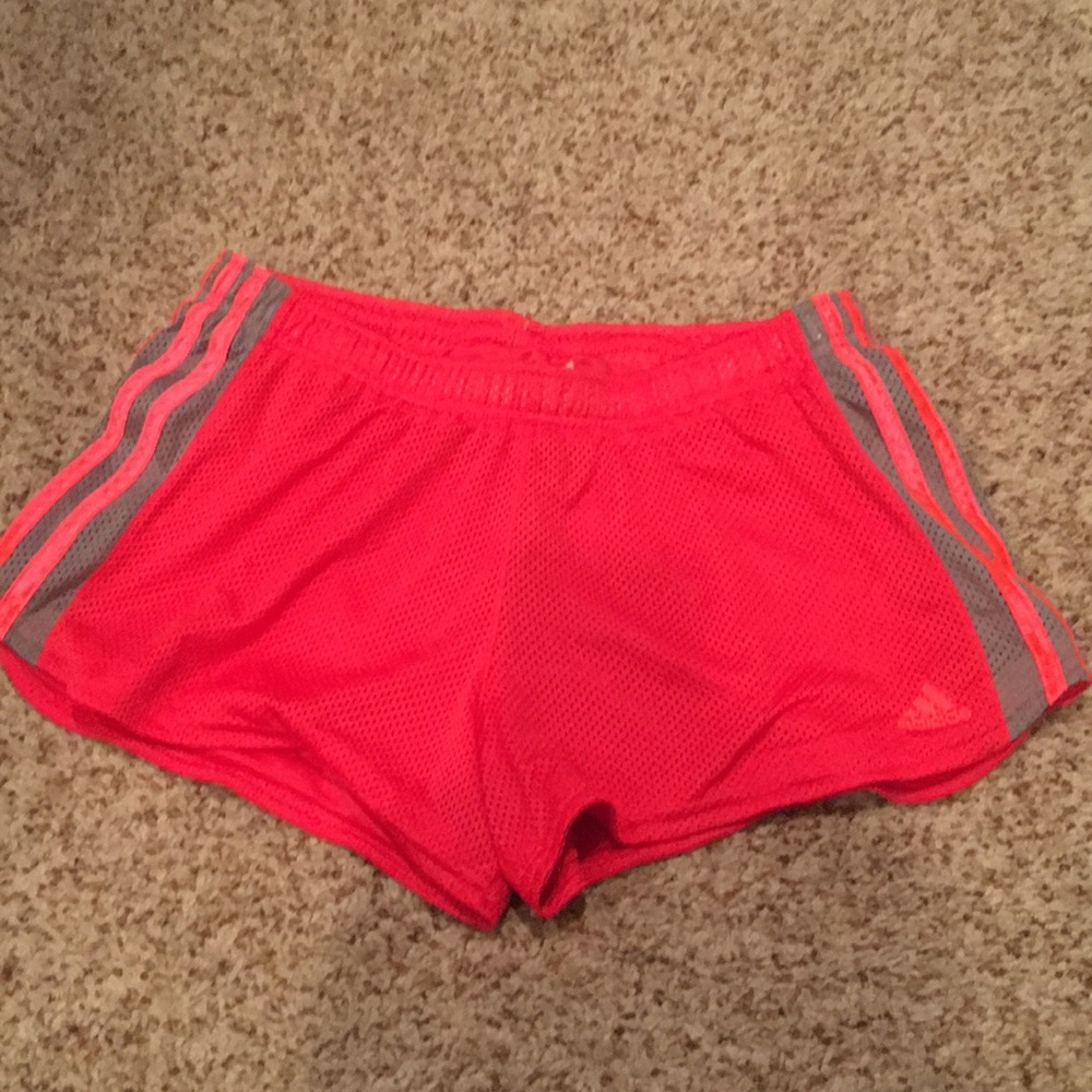 Adidas mesh shorts.
